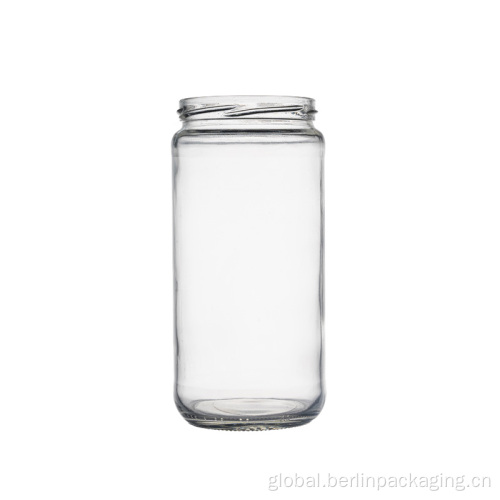 SS Glass Storage Jar 720ml Straight Sided Glass Juice Paragon Jars Supplier